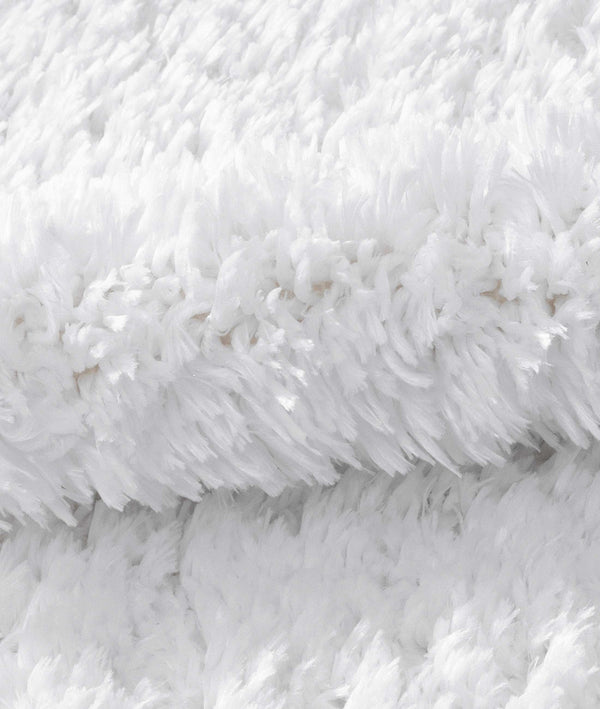 Douro Shaggy Beyaz 2'li Banyo Paspası 60 x 100 - 50 x 60