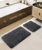 Douro Shaggy 2'li Banyo Paspası Füme Kaydırmaz Taban 60 x 100 - 50 x 60