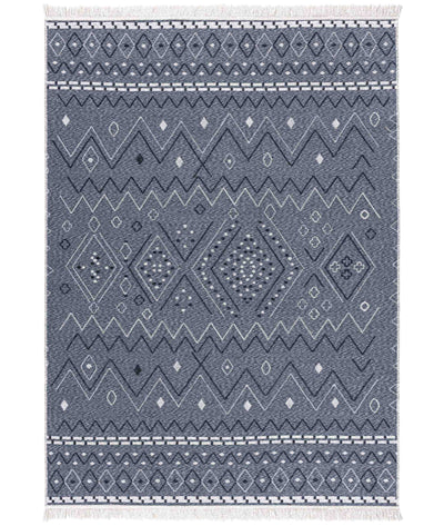 Duo Krem Gri Çift Taraflı Yıkanabilir Dokuma Kilim 24247A