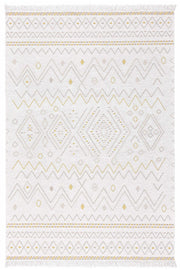 Duo Krem Sarı Çift Taraflı Yıkanabilir Dokuma Kilim 24247A