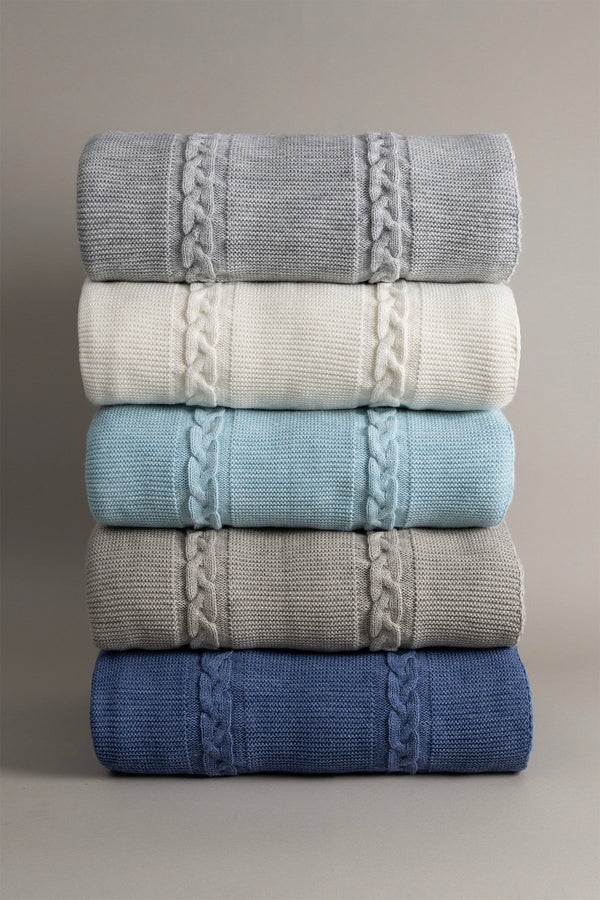 Espuma De Mar Gri Çift Kişilik Battaniye 200x220 37130