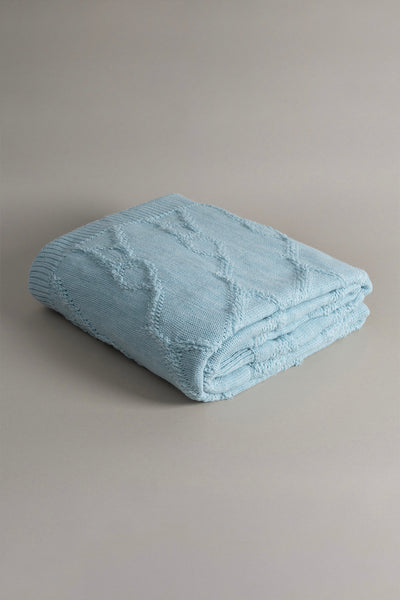 Espuma De Mar Mavi Tek Kişilik Battaniye 160x220 37146