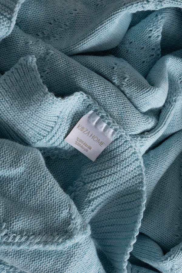 Espuma De Mar Mavi Tek Kişilik Battaniye 160x220 37146