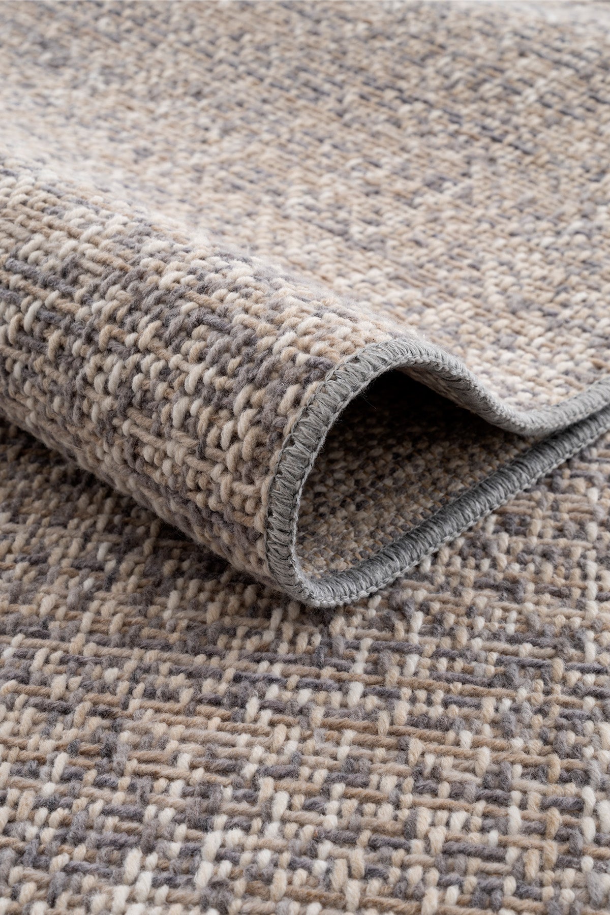 Calvin Klein Felt Bej Gri Halı A5276D