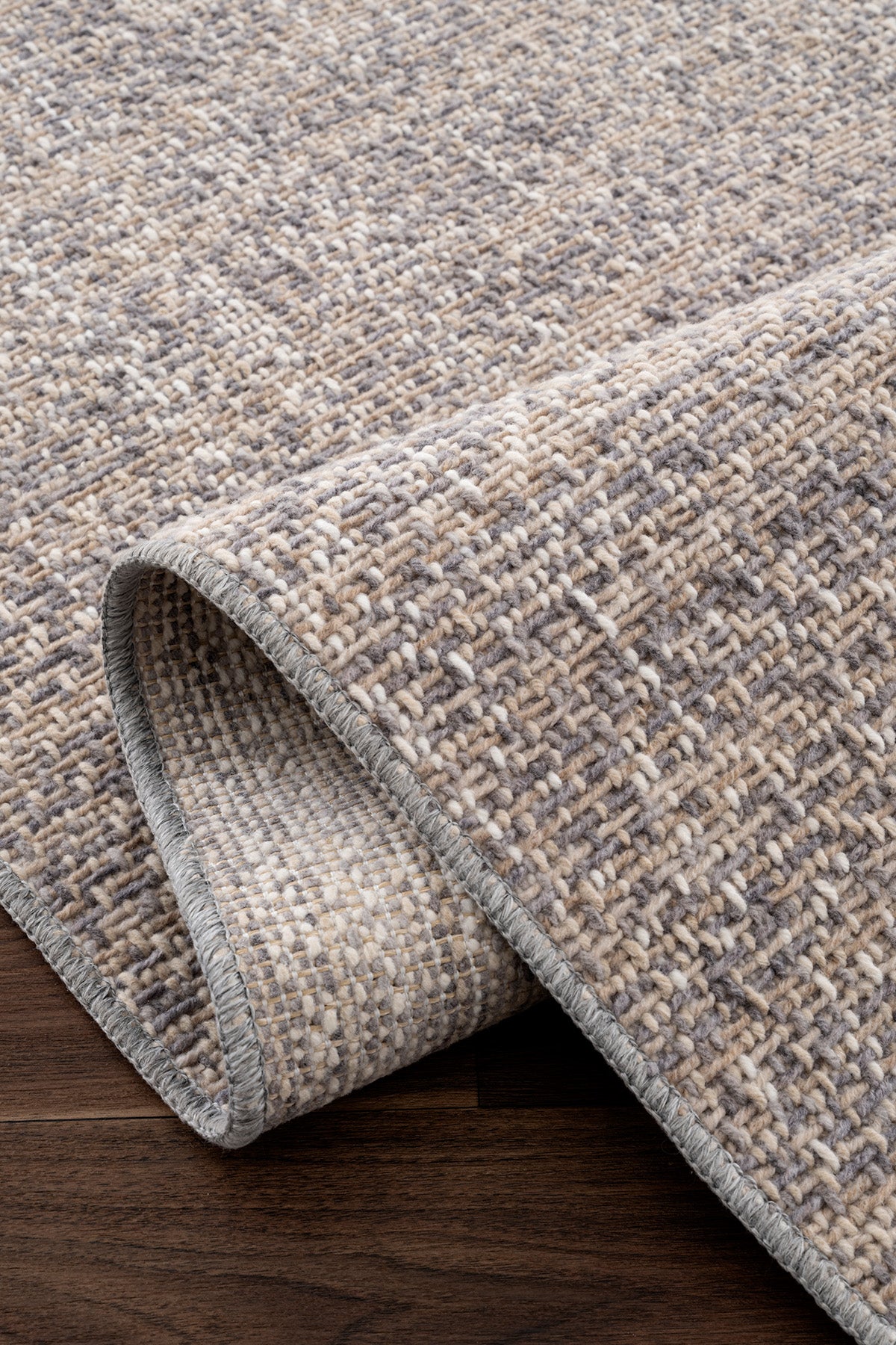 Calvin Klein Felt Bej Gri Halı A5276D