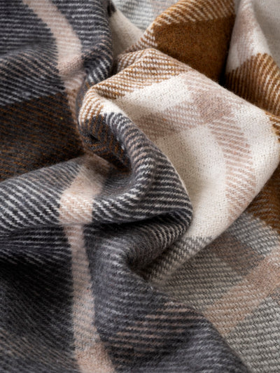 Fıona Bej Ekose Throw 130X170 15052