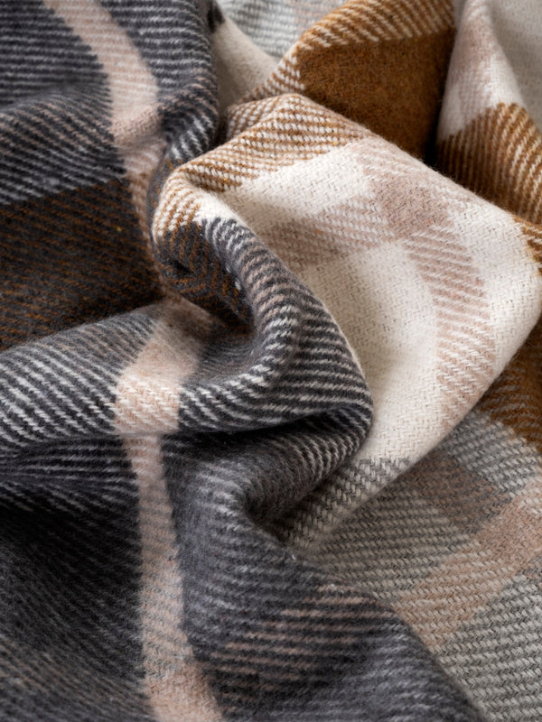 Fıona Bej Ekose Throw 130X170 15052