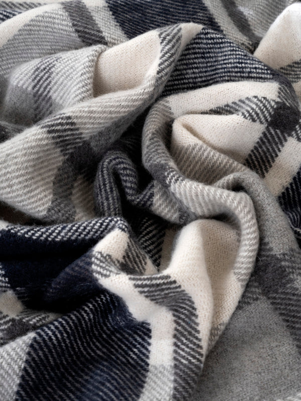 Fıona Siyah Ekose Throw 130X170 15051