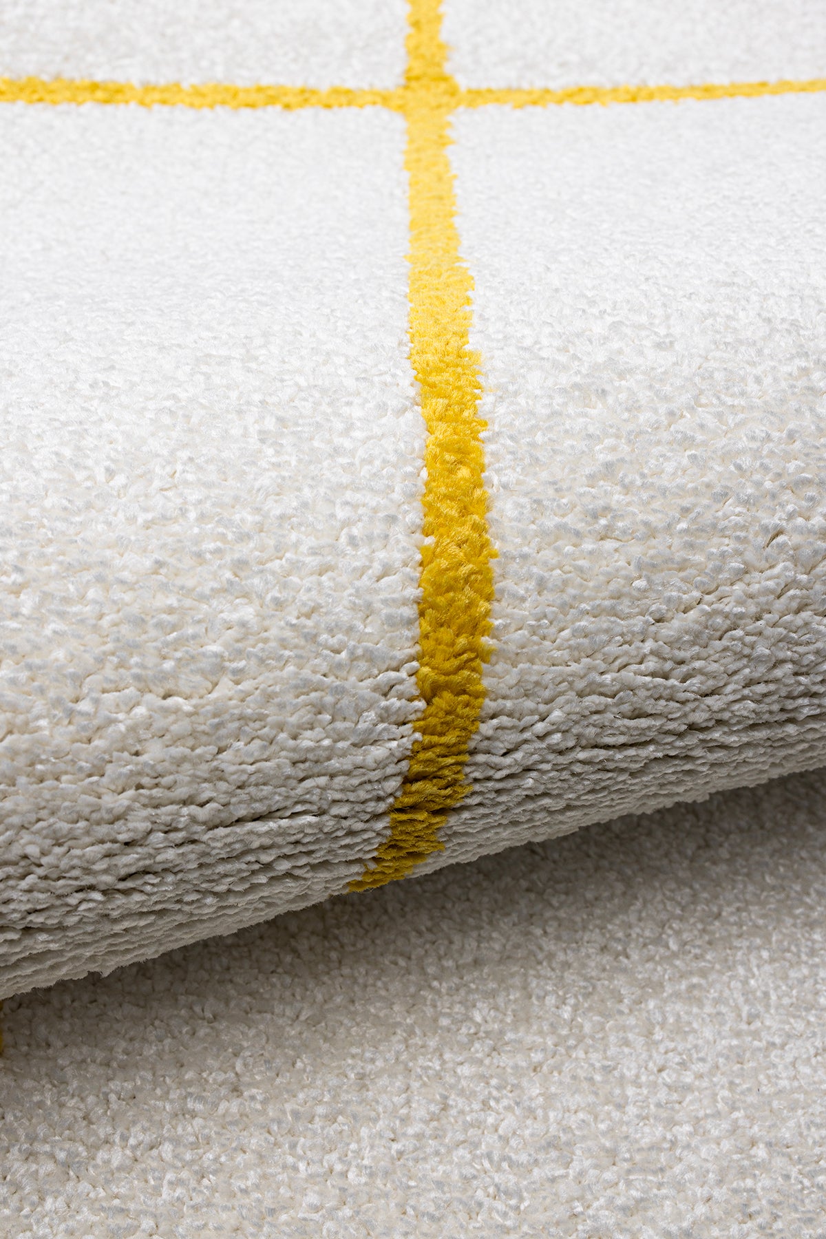 Fjord Beyaz Sarı Halı Kilim Salon Oturma Odası Yatak Odası Koridor Makine Halısı 59836A