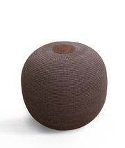 Fluffy Örgü Puf Kahverengi 8006