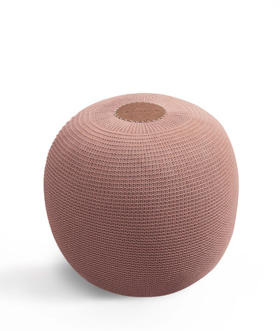 Fluffy Örgü Puf Somon 8004