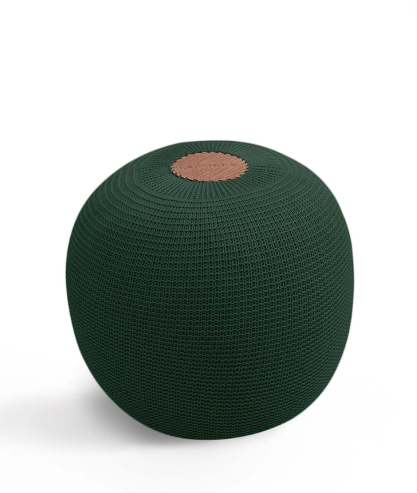 Fluffy Örgü Puf Yeşil 8002