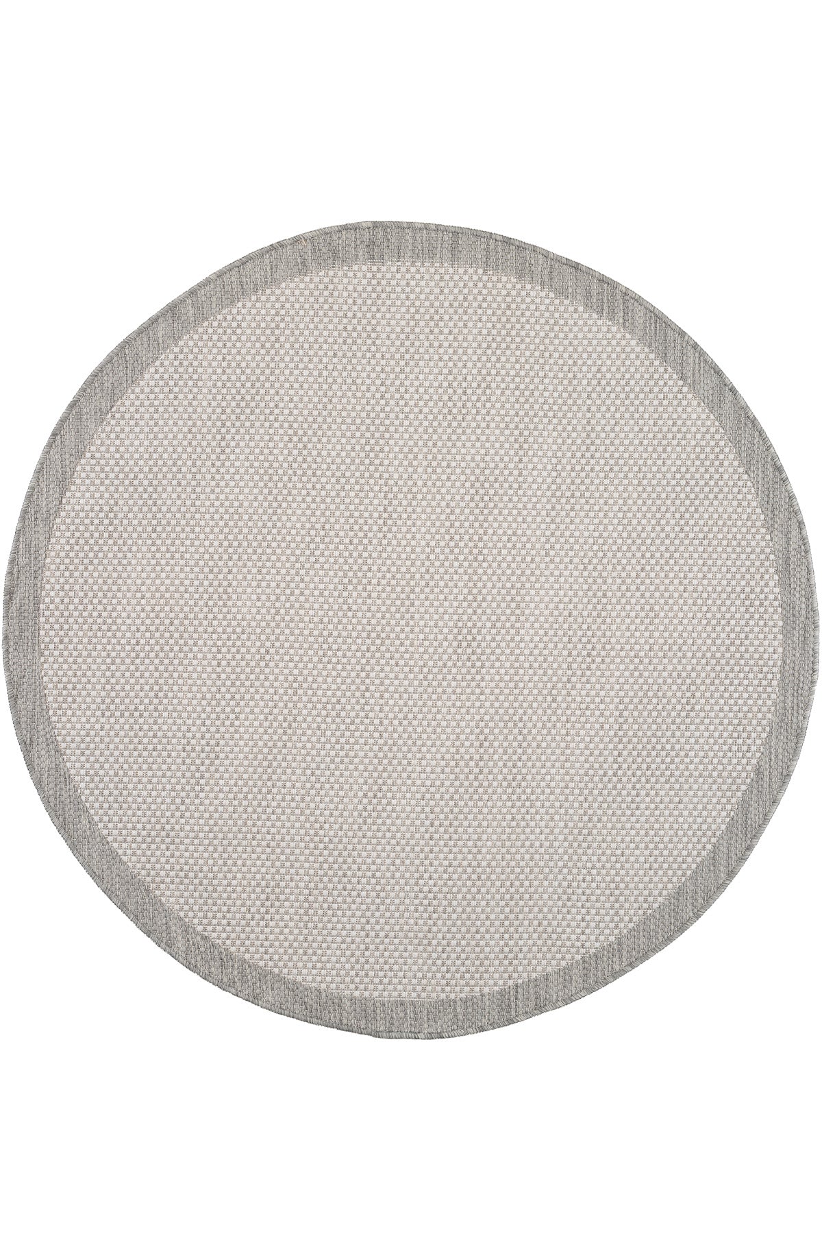 Fresco Antrasit Ekru Sisal Daire Halı 23745D