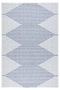 Fresco Ekru Lacivert İskandinav Jüt Yıkanabilir Halı Kilim Balkon Teras Salon Koridor Halısı 22835A