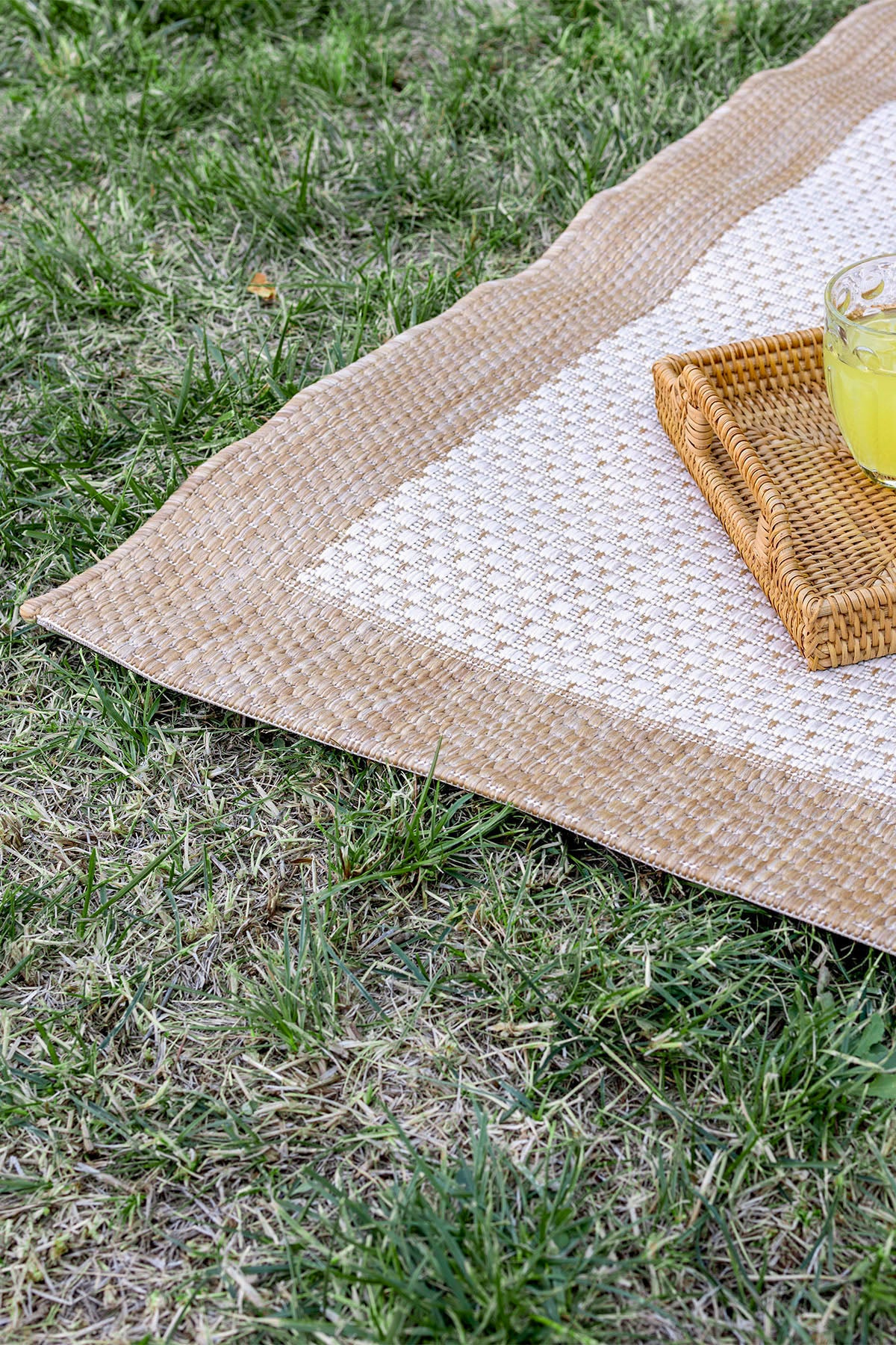 Fresco Ekru Natural İskandinav Jüt Yıkanabilir Halı Kilim Balkon Teras Salon Koridor Halısı 23745A