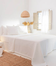 Freya Müslin Krem %100 Pamuk Çift Kişilik Pike 230x245 7502A