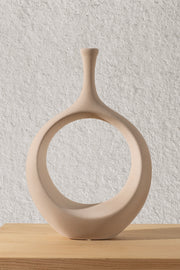 Galante Vizon Seramik Vazo 10x23x35cm 6271