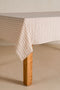 Graın %100 Pamuk Masa Örtüsü Krem-Kiremit Bordür Detaylı 140X200 Cm 2598