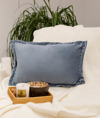 İbiza Lacivert Kadife Yastık 30x50 5015