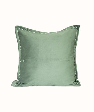 İbiza Yeşil Kadife Yastık 43x43 5019