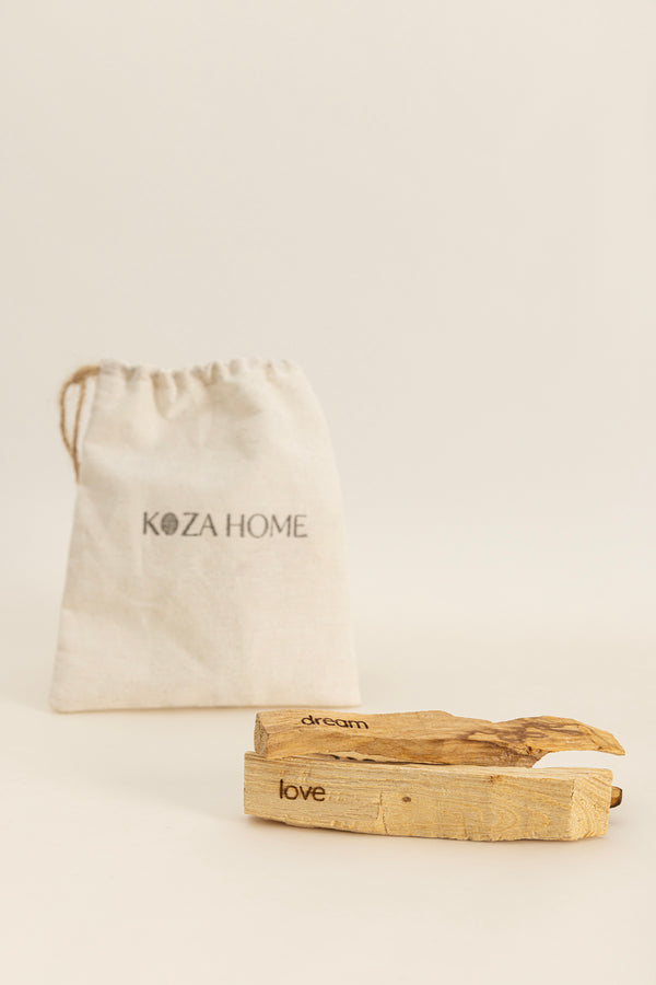 Infınıty 3'lü Palo Santo Beyaz Keten Kese 1064A