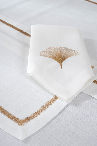 Iris Gold Nakışlı 2Li Amerikan Servis 32X48 2555