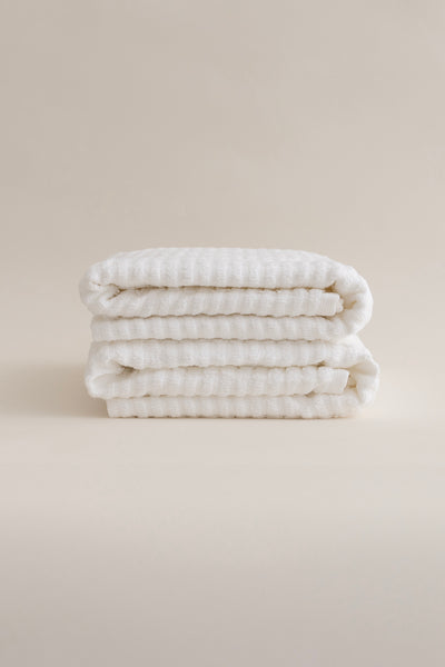 Ivory Beyaz 2'li Banyo Havlusu Seti 50x90 - 50x90 1107A