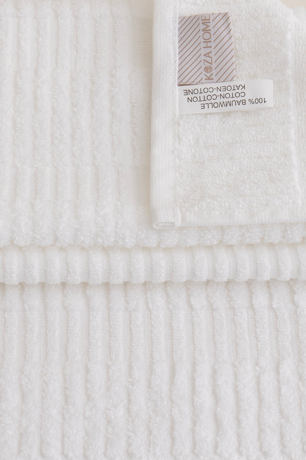 Ivory Beyaz Bordürlü Mikro Fiber %100 Pamuk 2'Li El Yüz Havlusu Seti 50 X 90 - 50 X 90 1107A