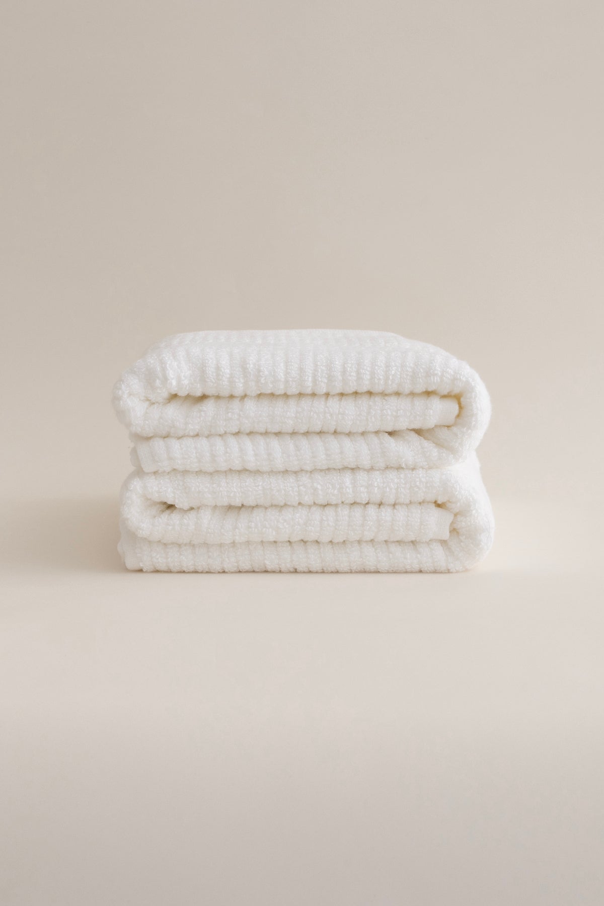 Ivory Beyaz Fitilli Mikro Fiber %100 Pamuk 2'Li Banyo Havlusu Seti 50 X 90 - 70 X 140 1125A