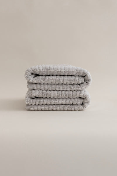 Ivory Gri 2'li Banyo Havlusu Seti 50x90 - 70x140 1102A