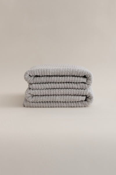 Ivory Gri 2'li Banyo Havlusu Seti 50x90 - 50x90 1132A