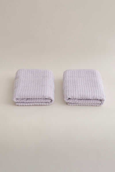 Ivory Lila 2'li Banyo Havlusu Seti 50x90 - 70x140 1105A