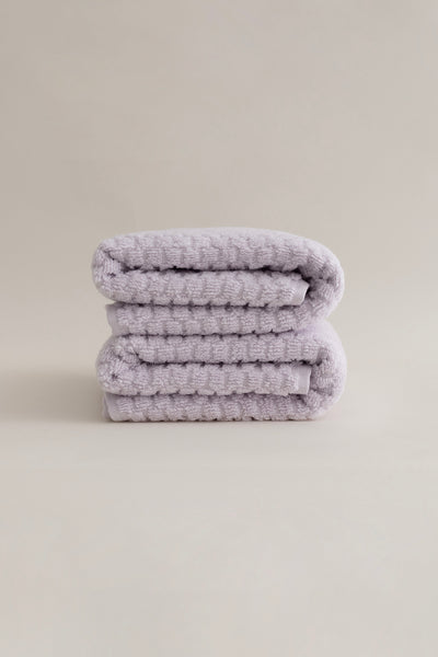 Ivory Lila Banyo Havlusu Seti 50x90 - 70x140 1117A