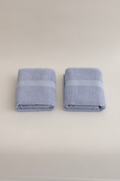 Ivory Mavi 2'li Banyo Havlusu Seti 50x90 - 70x140 1130A