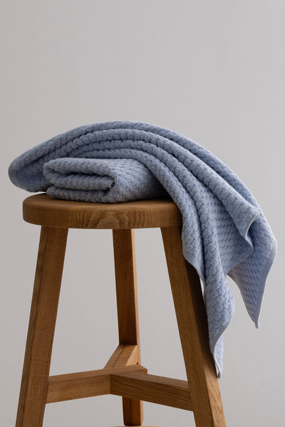 Ivory Mavi Banyo Havlusu Seti 50x90 - 70x140 1118A