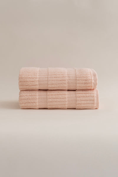 Ivory Somon 2'li Banyo Havlusu Seti 50x90 - 70x140 1103A