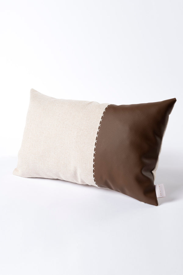 Ivy Soft Deri Kahve Kırlent Kılıfı 45X45 2546