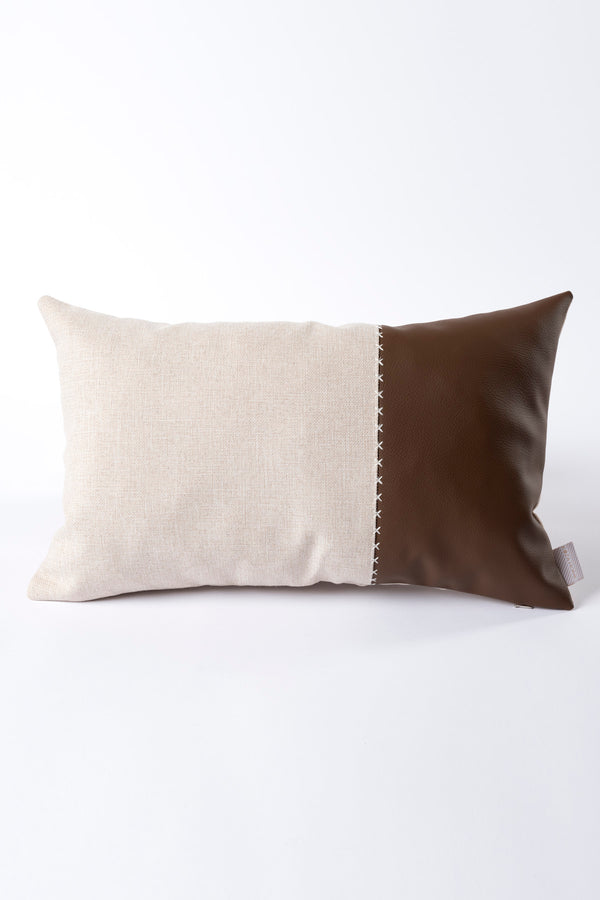 Ivy Soft Deri Kahve Kırlent Kılıfı 45X45 2546