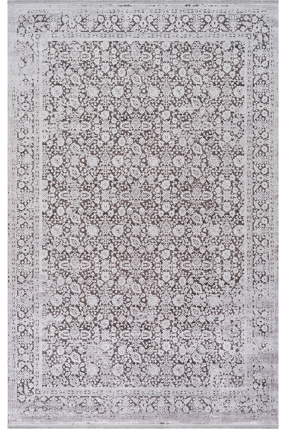 Koza Bergama Gri Halı A6103C