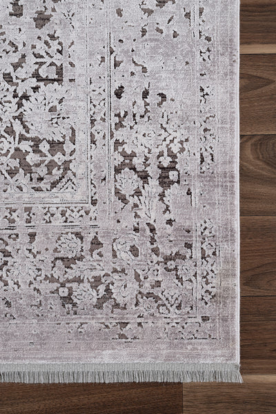 Koza Bergama Gri Halı A6103C