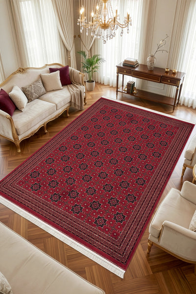 Koza Buhara Bordo Halı A5975A