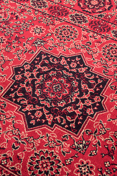 Koza Buhara Bordo Salon Halısı A5977A