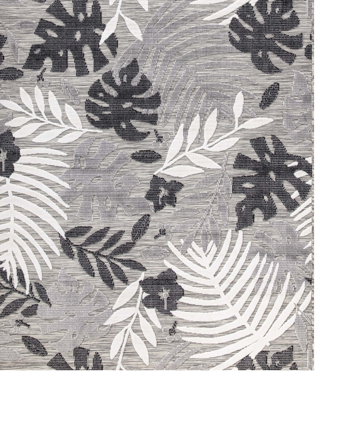 Koza Garden Gri Halı Kilim Balkon Teras Bahçe Salon Koridor Makine Halısı 65245