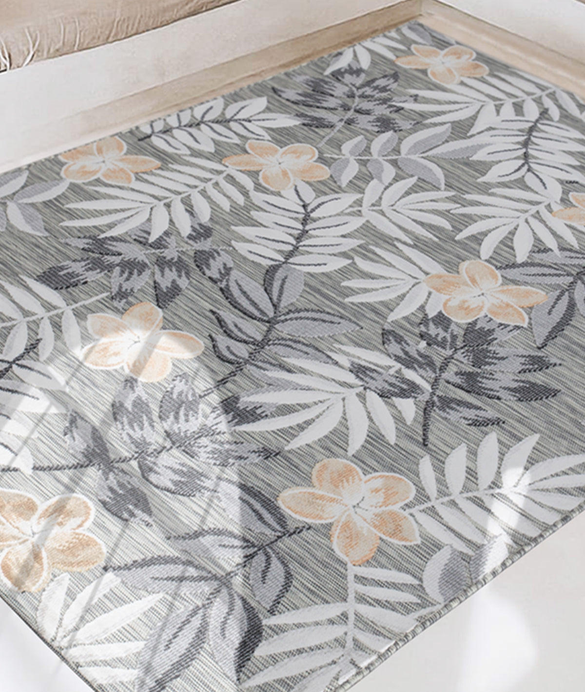 Koza Garden Gri Halı Kilim Balkon Teras Bahçe Salon Koridor Makine Halısı 65305