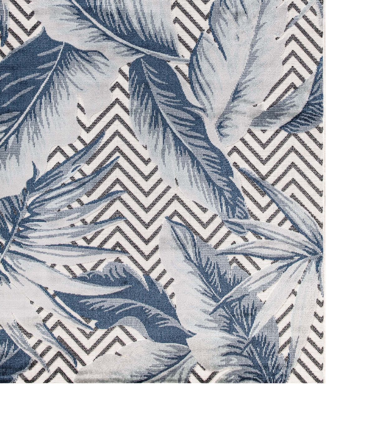 Koza Garden Mavi Halı Kilim Balkon Teras Bahçe Salon Koridor Makine Halısı 65242
