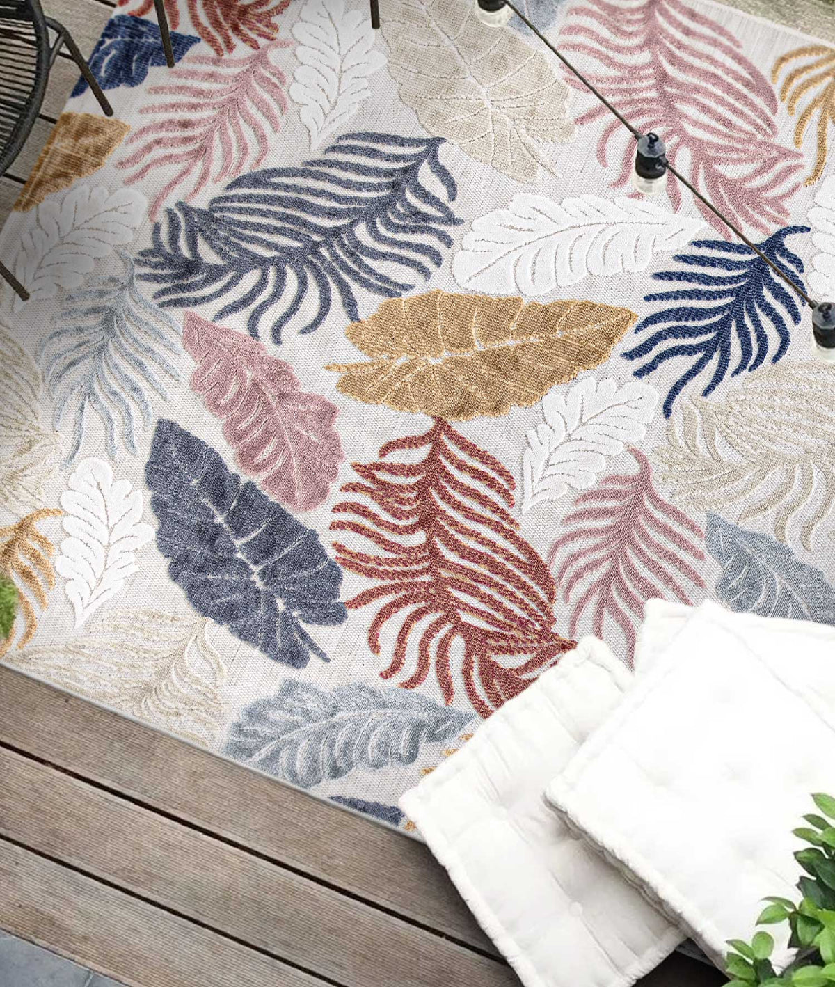 Koza Garden Multi Halı Kilim Balkon Teras Bahçe Salon Koridor Makine Halısı 65246