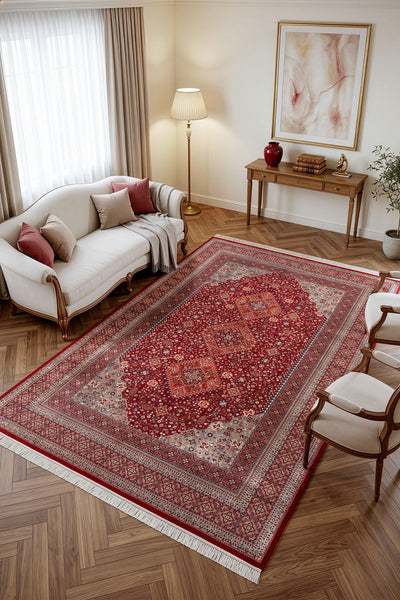 Koza Gördes Bordo Halı A5723A