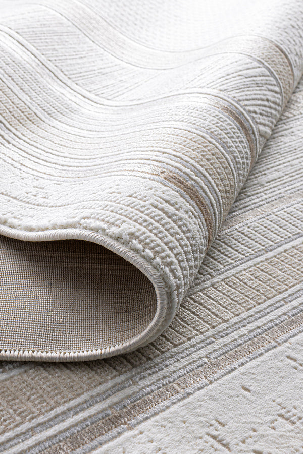 Koza Hayad Moonlight Bej Tozumaz Halı 51444B