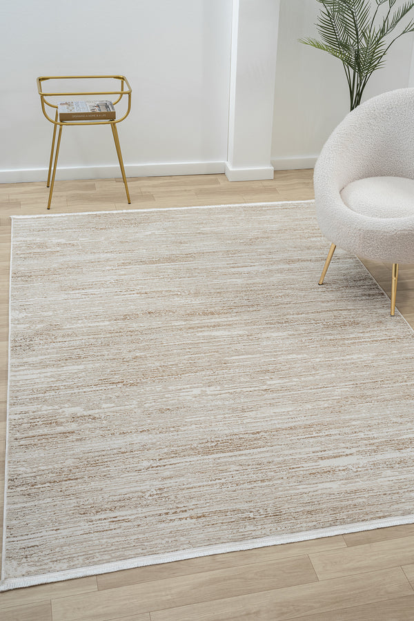 Koza Hayad Moonlight Bej Tozumaz Halı 51490A