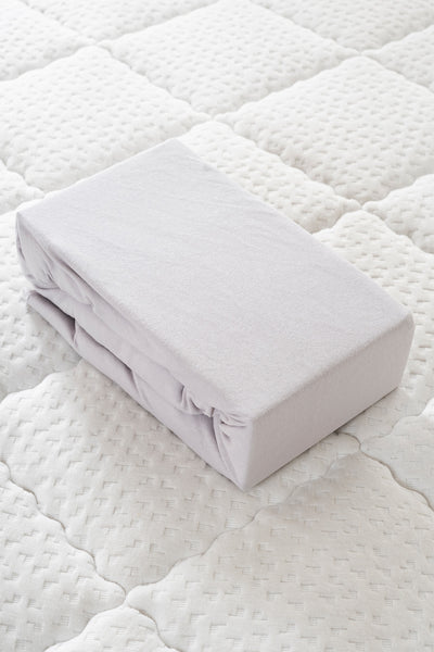 Koza Home A.Gri Çift Kişilik Penye Fıtted Çarşaf 2530